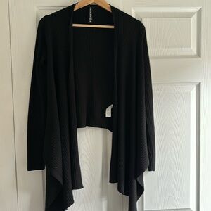 Athleta Black Open Front Sweater